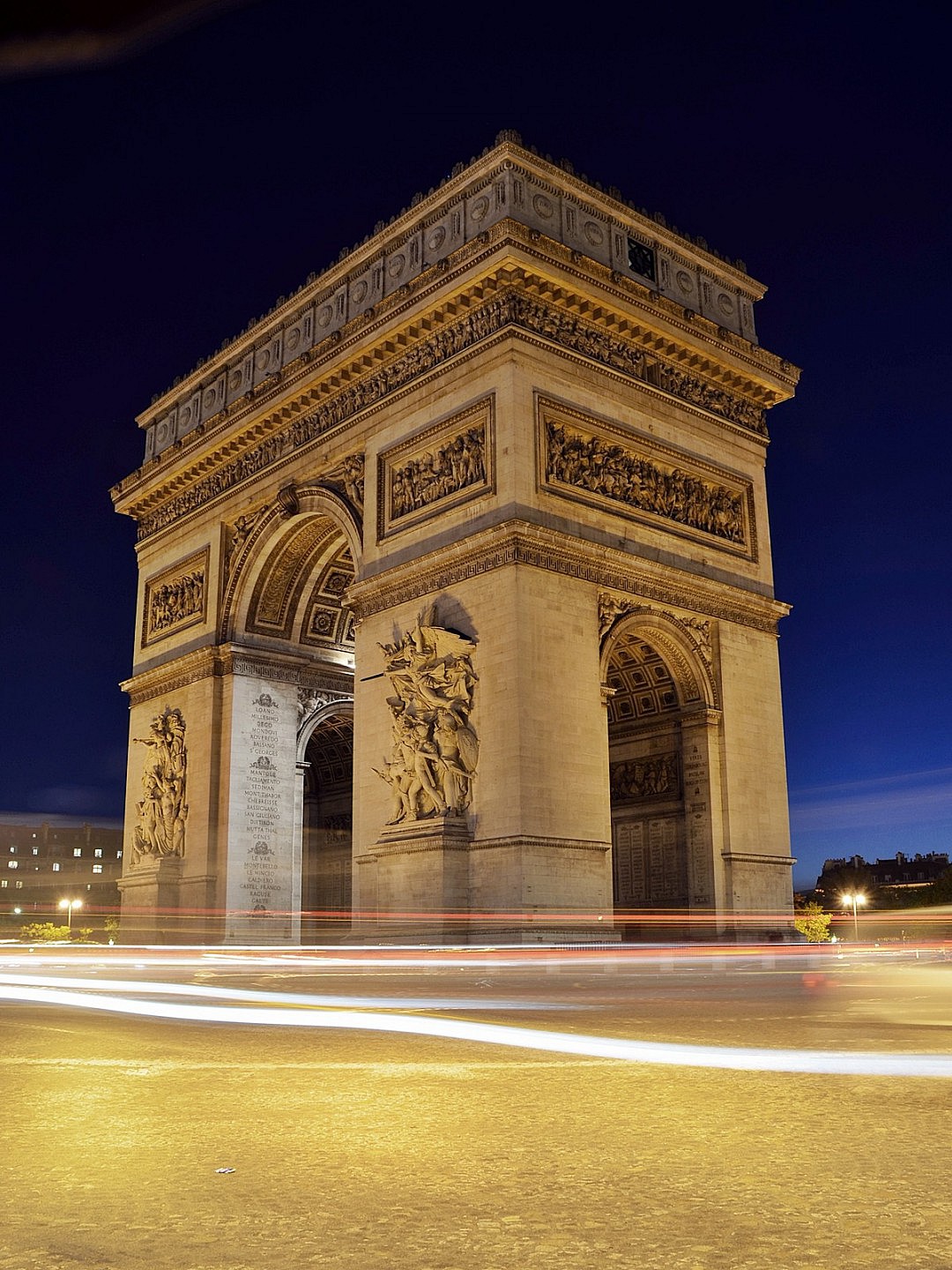 Lighting on France Landmark